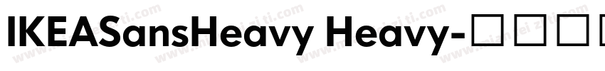 IKEASansHeavy Heavy字体转换
